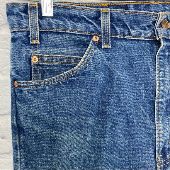Vintage 1994 Levi’s Orange Tab 505s Regular Fit Straight Leg Medium Wash Jeans - Picture 7 of 15